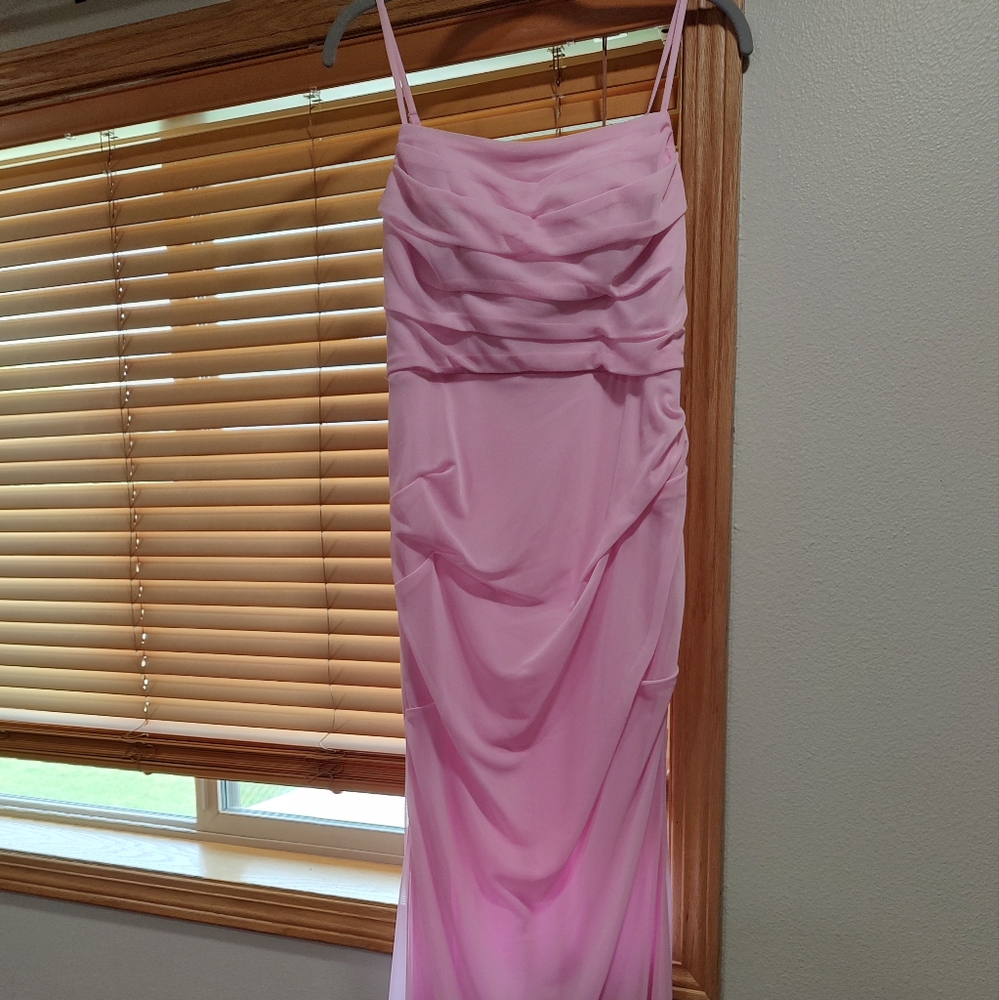 Azazie Teyana Dress in Candy Pink
